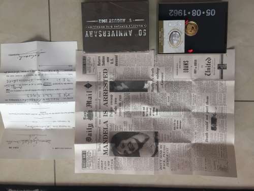 Mandela capture site 1/2 ounce gold coin.