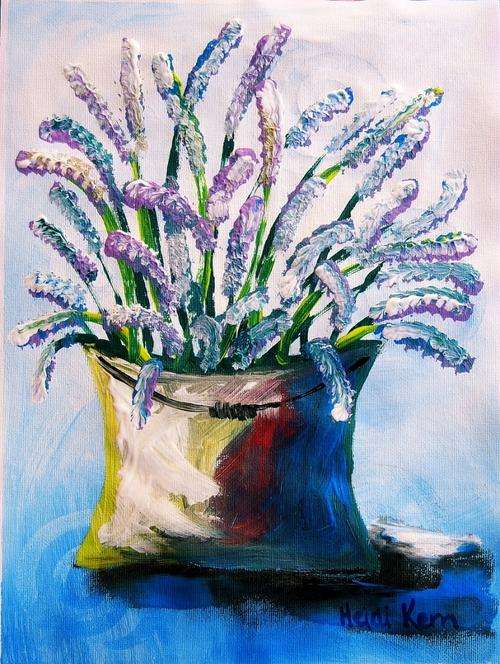 Lavender Blue -23 x 31cm - by SA artist Heidi Kern