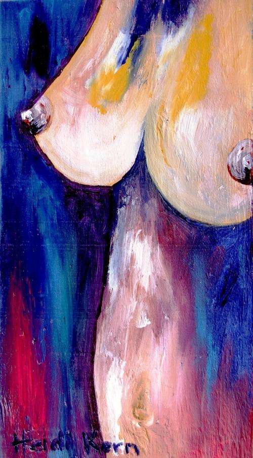 Blue  - 40cm x 22.5cm x 2cm - by SA artist Heidi Kern