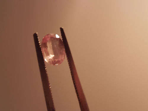 Natural earth mined Turkish colour shift Diaspore, oval cut 1.20ct