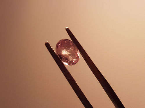 Natural earth mined Turkish colour shift Diaspore, oval cut 1.20ct