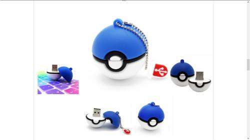 16GB USB Flash Drive 2.0 Pokemon Ball Design