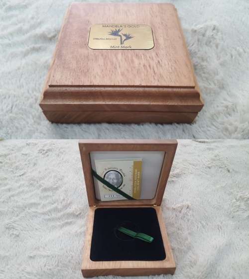 Mandela Coin set boxes (Bid per lot) Auction starts @ R1 bid now!!