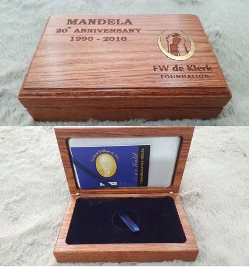 Mandela Coin set boxes (Bid per lot) Auction starts @ R1 bid now!!