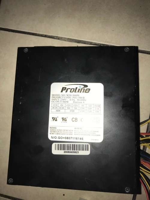 Proline 500W PC power supply