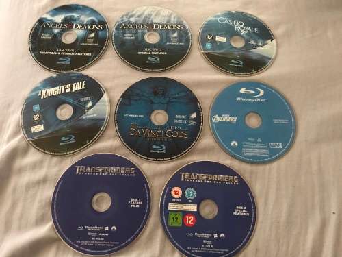 Joblot Of 6 Blu-Rays & 2 DVDs No Covers