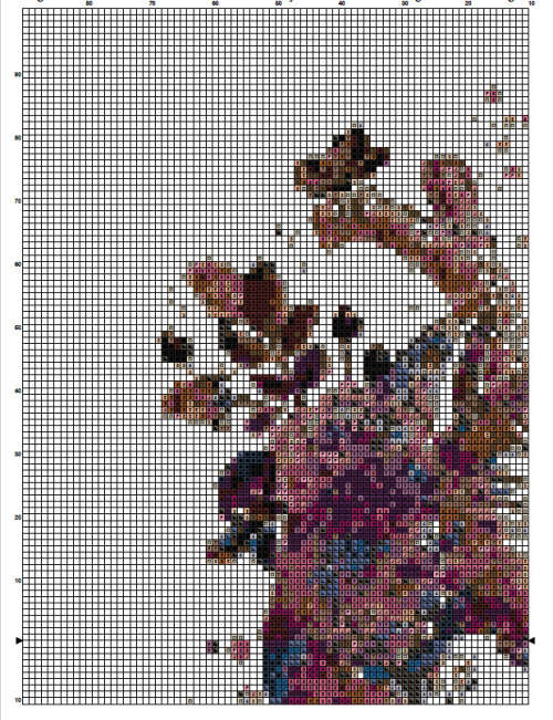 Anatomy 3 Cross Stitch Pattern PDF - Heart Watercolor Cross Stitch Pattern