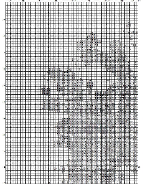 Anatomy 3 Cross Stitch Pattern PDF - Heart Watercolor Cross Stitch Pattern