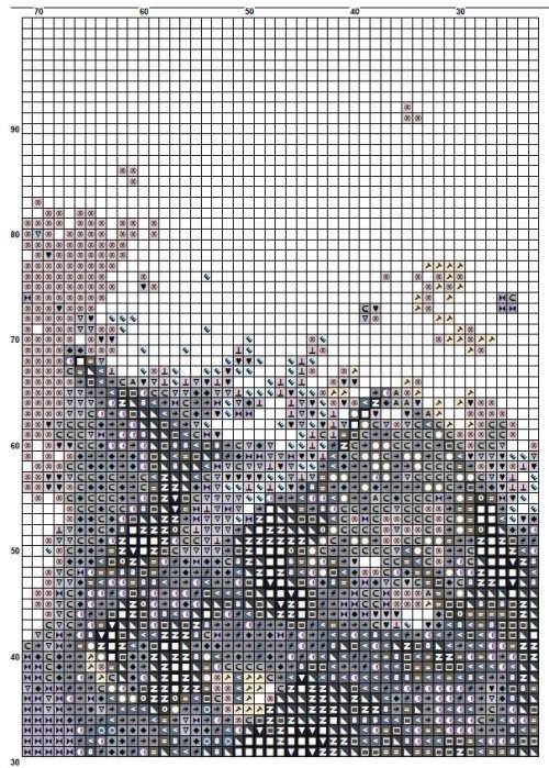 Black Cat 1 Cross Stitch Pattern PDF - Watercolor Cross Stitch Pattern