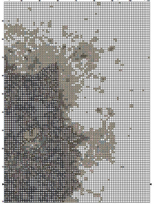 Black Cat Cross Stitch Pattern PDF - Watercolor Cross Stitch Pattern