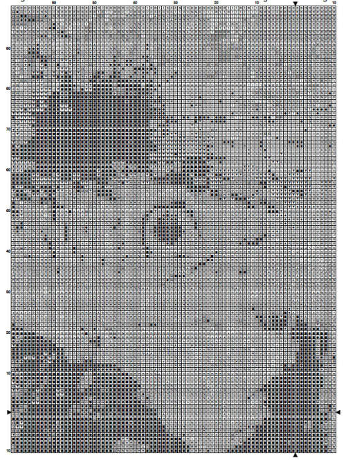 Blue Macaw Parrot Cross Stitch Pattern PDF - Watercolor Cross Stitch Pattern