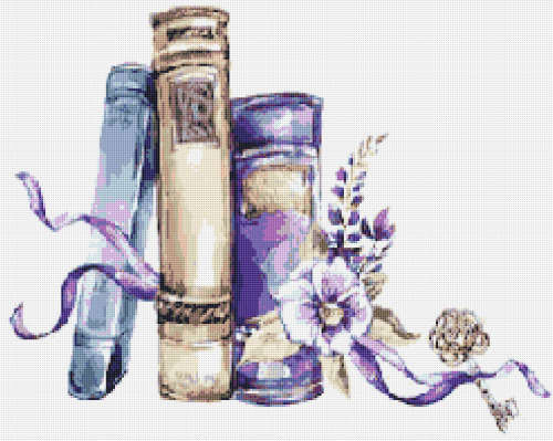 Book 3 Cross Stitch Pattern PDF - Watercolor Cross Stitch Pattern