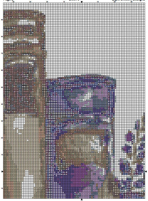 Book 3 Cross Stitch Pattern PDF - Watercolor Cross Stitch Pattern