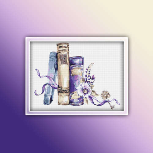 Book 3 Cross Stitch Pattern PDF - Watercolor Cross Stitch Pattern