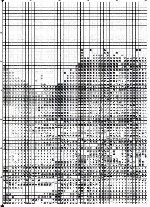 Blue Lagoon Cross Stitch Pattern PDF - Cocktail Watercolor Cross Stitch Pattern