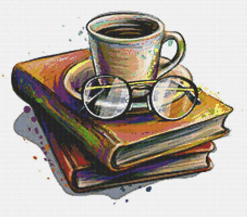 Book 5 Cross Stitch Pattern PDF - Watercolor Cross Stitch Pattern