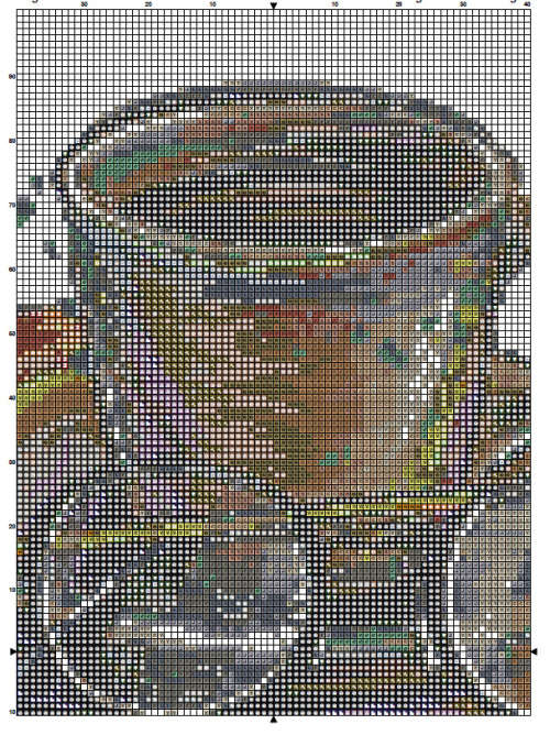 Book 5 Cross Stitch Pattern PDF - Watercolor Cross Stitch Pattern