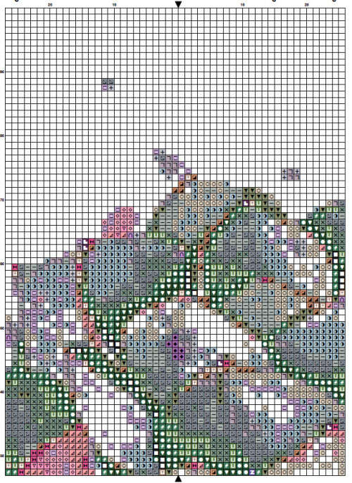 Cactus 4 Cross Stitch Pattern PDF - Succulents Plant Watercolor Cross Stitch Pattern