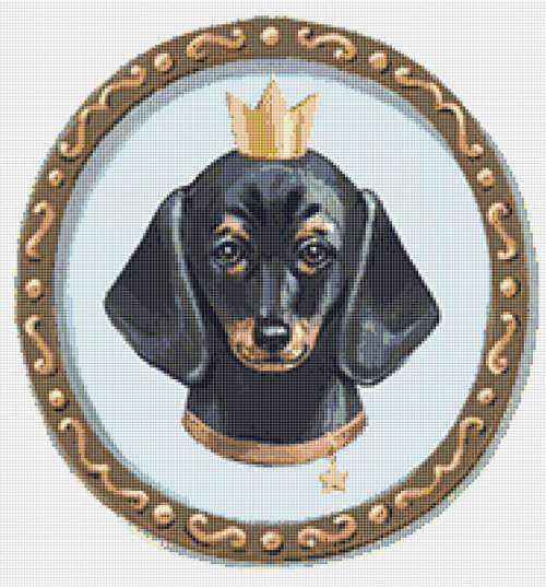 Dachshund Cross Stitch Pattern 5 PDF - Dog Watercolor Cross Stitch Pattern