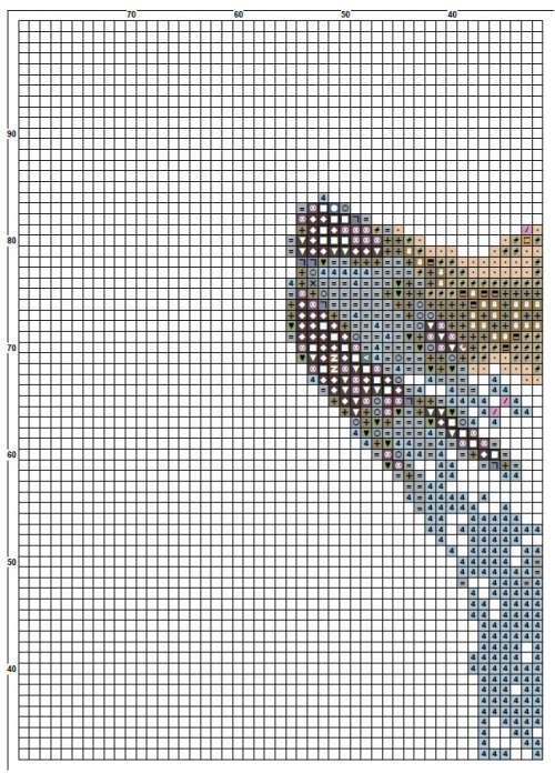 Fox 2 Cross Stitch Pattern PDF - Watercolor Cross Stitch Pattern