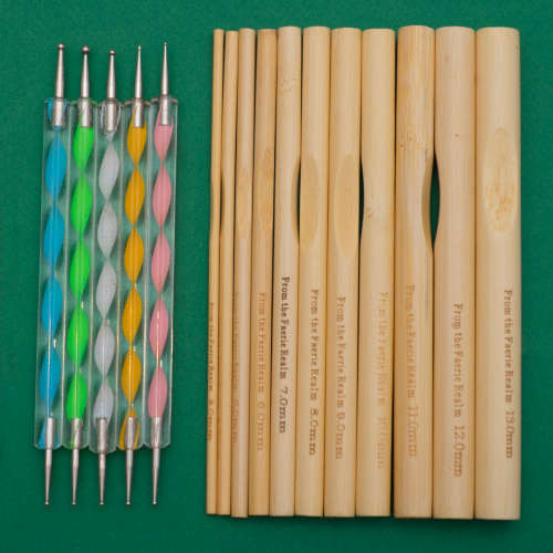 Bamboo and Ball Dotting Tools Set - Dot Art Tools - Mandala Dot Art - Nail Dotting Tools