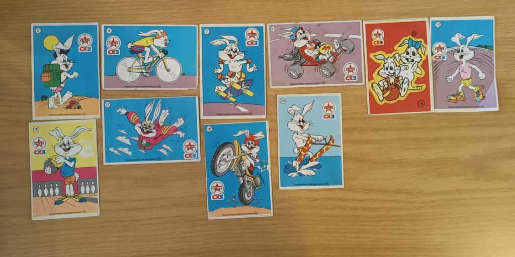 Collectible Caltex White Rabbit stickers early 1990's