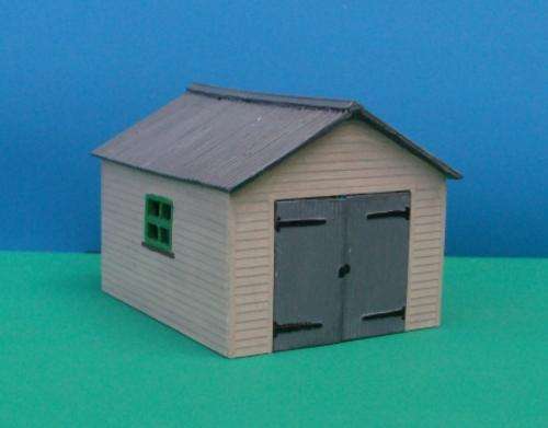Handcrafted - Kit Built - Resin Model Railway Building -Small Garage