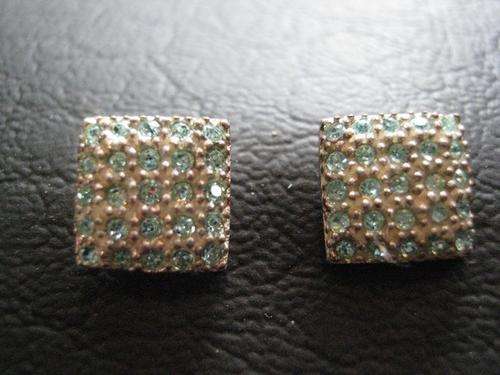 Sterling Silver Pale Green Cz Earrings