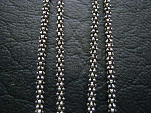 Thin Sterling Silver Popcorn Chain