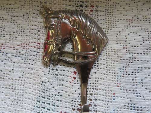 A Beautiful Brass Horse Hook