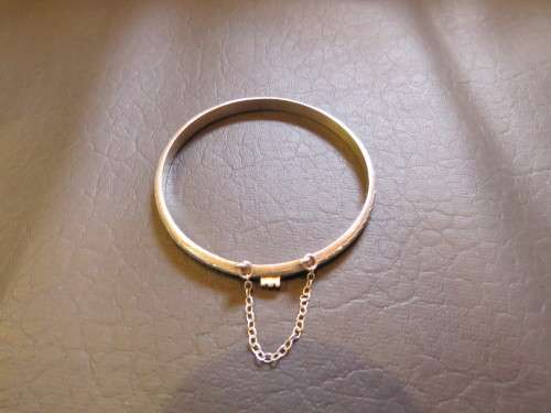 Sterling Silver Fully Engraved Hinged Bangle