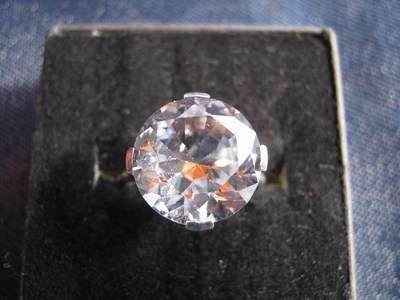 Nice Silver Ring - Some Bling!