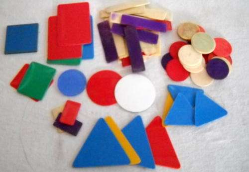 PLASTIC COLOURFUL SHAPES