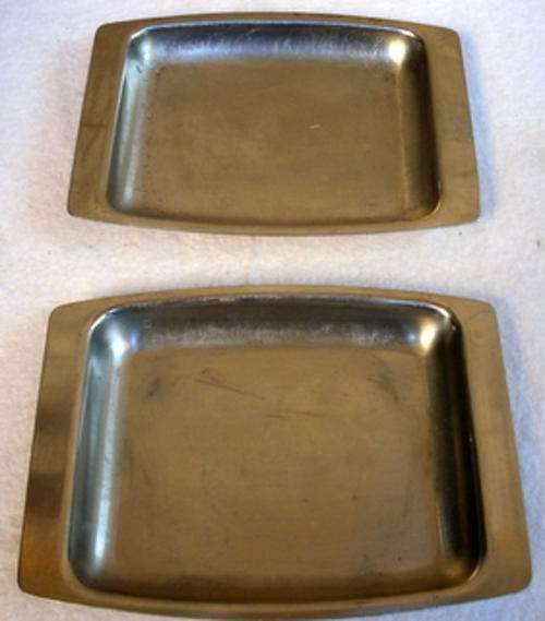 2STAINLESS STEEL DISHES