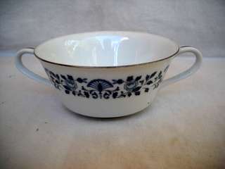 NORITAKE  NIPPON TOKI KAISHA JAPAN SOUP CUP ROYAL BLUE