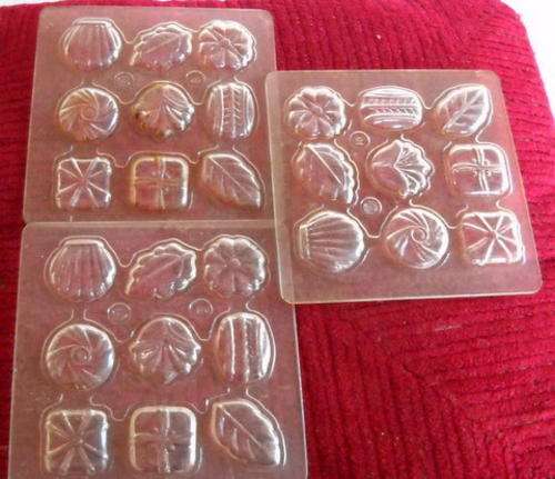 SWEETS OR CHOCOLATE MOULDS  3 STRONG PLASTIC
