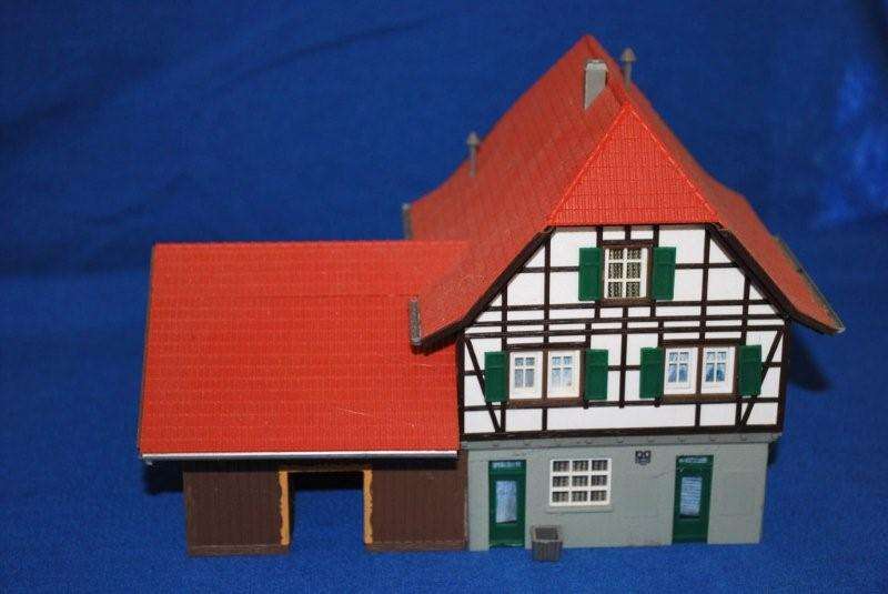 Kibri HO, half timbered station, assembled