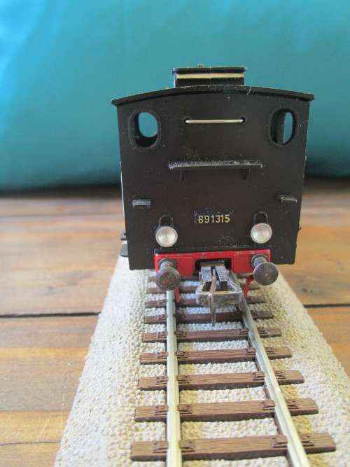 Fleischmann HO T 3 steam machine, BR 89 1315, rare collectors item in top condition and 2 wagons