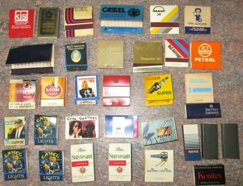 Match book and boxed novelty matches, 263 items
