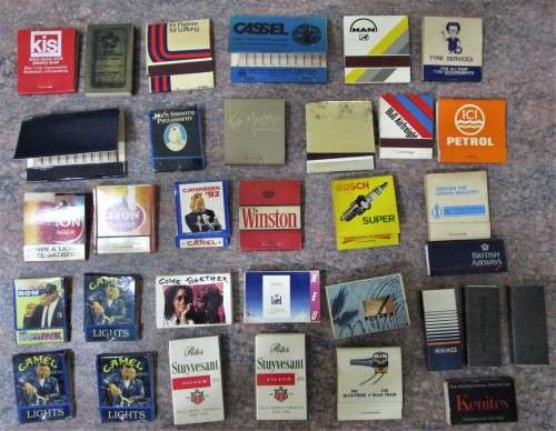 Match book and boxed novelty matches, 263 items