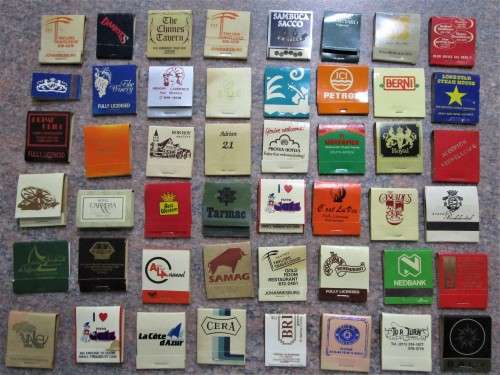 Match book and boxed novelty matches, 263 items