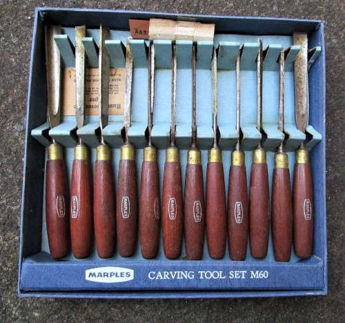 Wood carving tools, Marples, 12 pieces