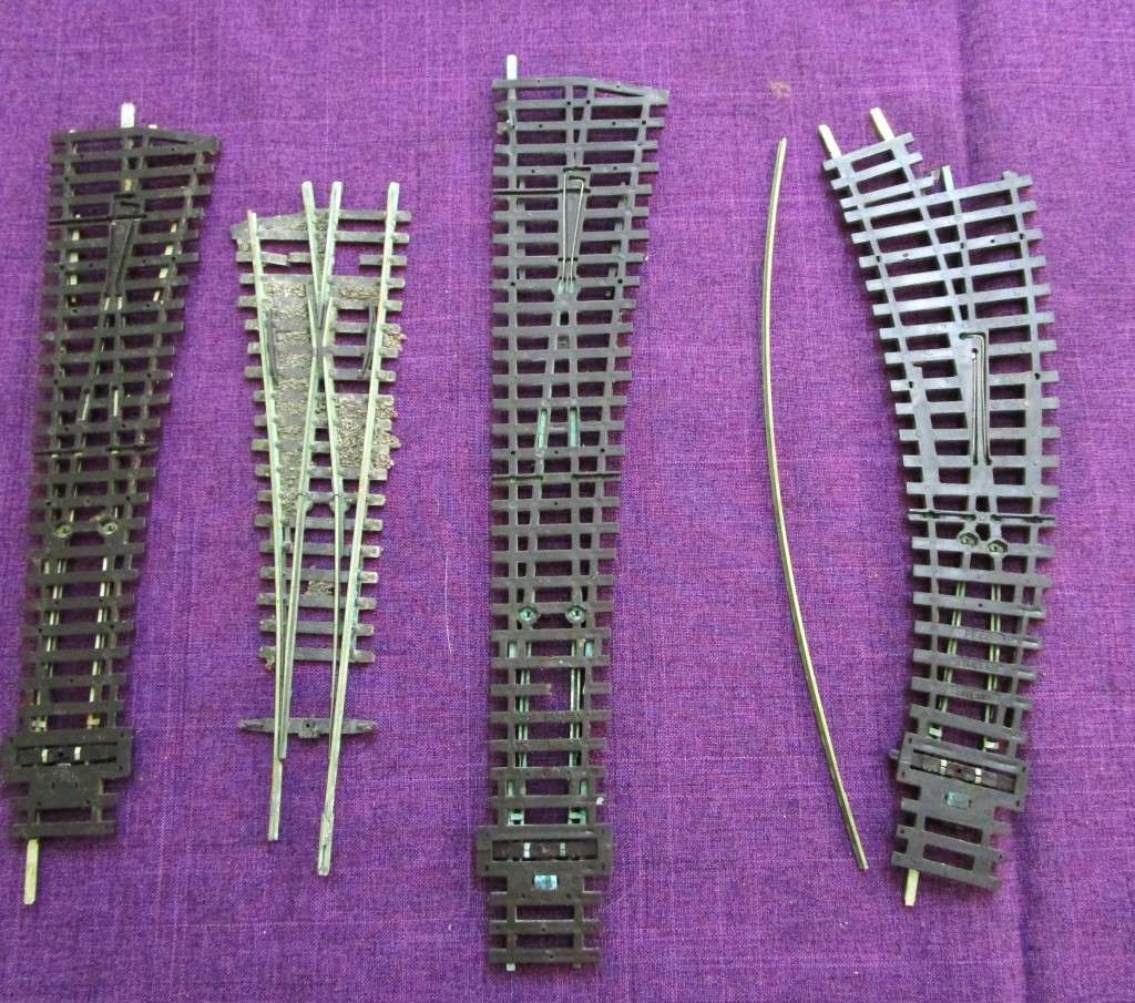 PECO HO turnouts, 9 times