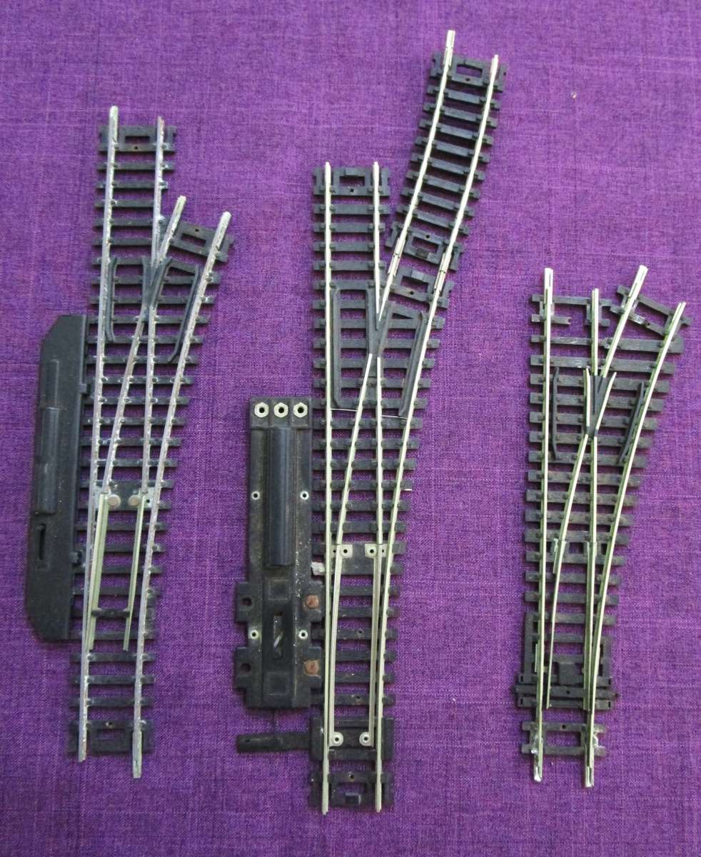 PECO, Atlas, Hornby HO turnouts, 9 times