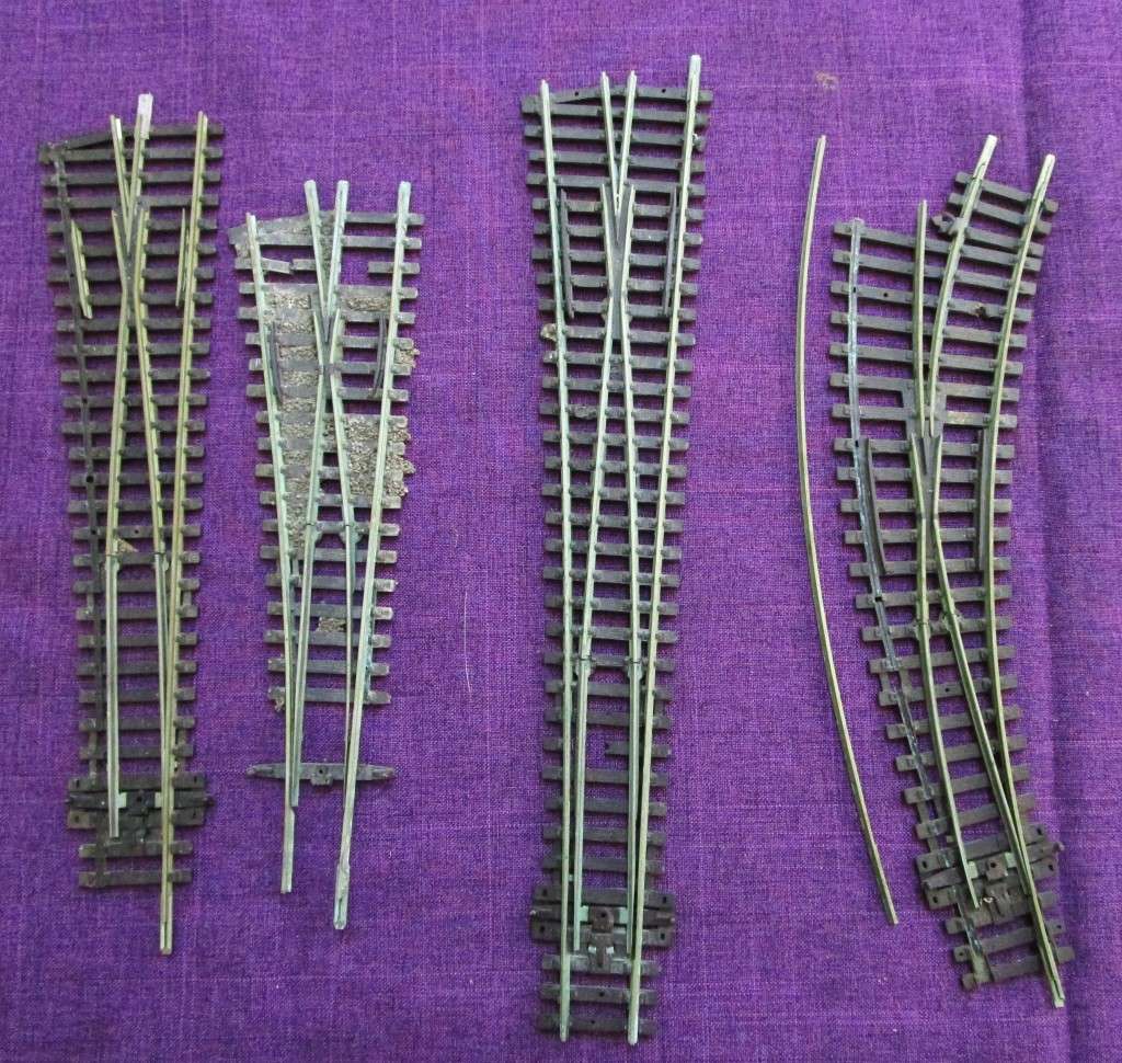 PECO HO turnouts, 9 times