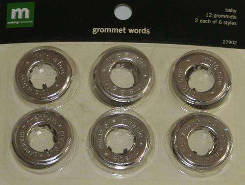 Making Memories Grommet Words - baby