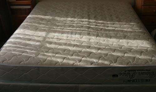Queen Extra Length Mattress and Base - Restonic