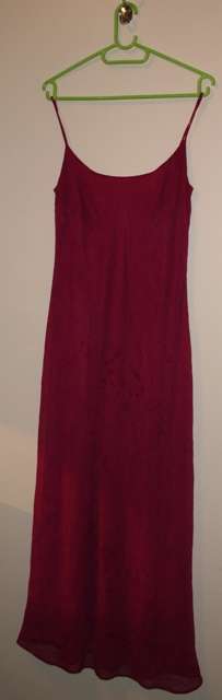 Catherine Moore Cerise Pink Strappy Evening Dress - Size 34