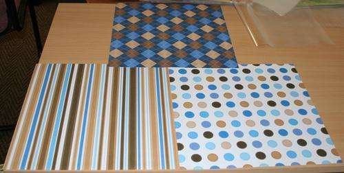 Blue & Brown Scrapbook Kit