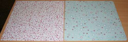 Turquoise & Maroon Star Scrapbook Kit